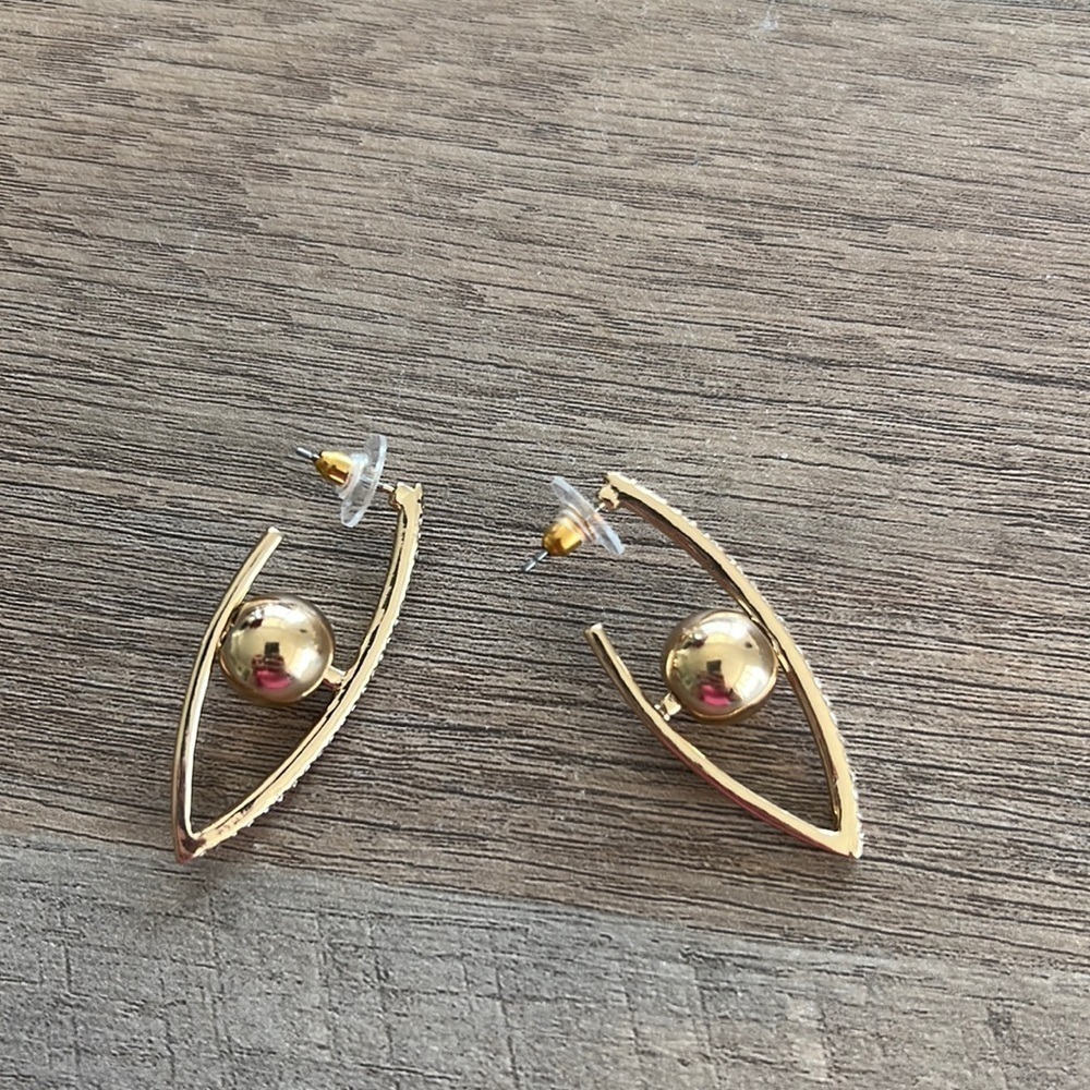 Gold studded earrings